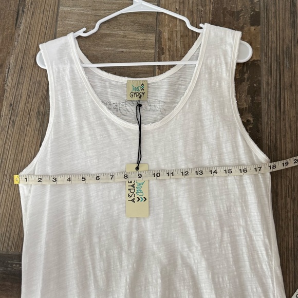 JADED GYPSY white tunic dress size S/M - Picture 8 of 8